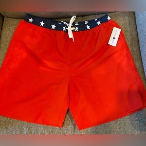 Southern Proper Men’s Red Swim Trunks Sz Large